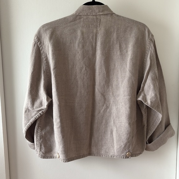 Angelheart Designs Vintage Linen Cropped Blazer S - Picture 5 of 8
